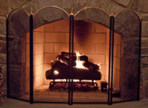 fireplace screen - chimneys.com